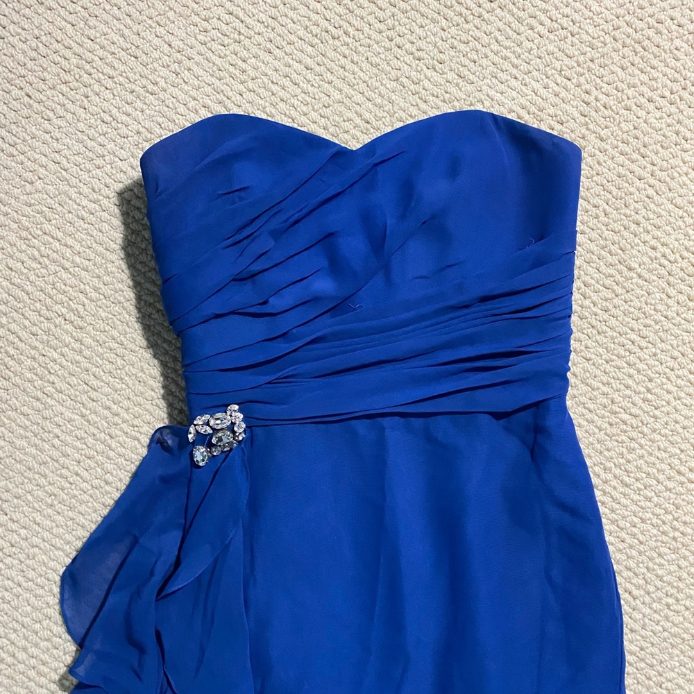 Blue bridesmaid dress